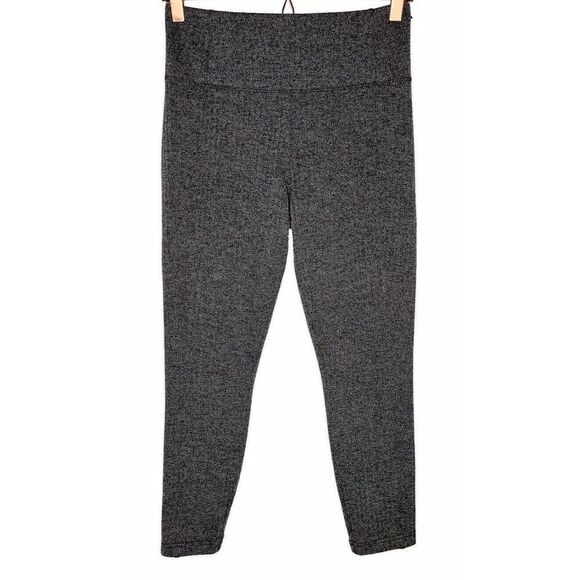 Athleta Womens Small Delancey Black Herringbone High Rise Tight In Black Pocket - Picture 12 of 14